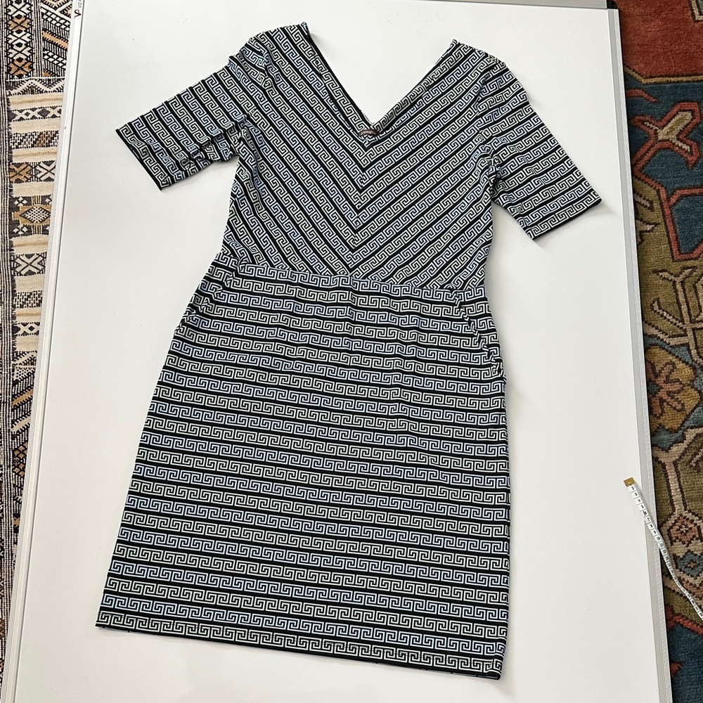 J. McLaughlin Grecian Key Dress Size Large